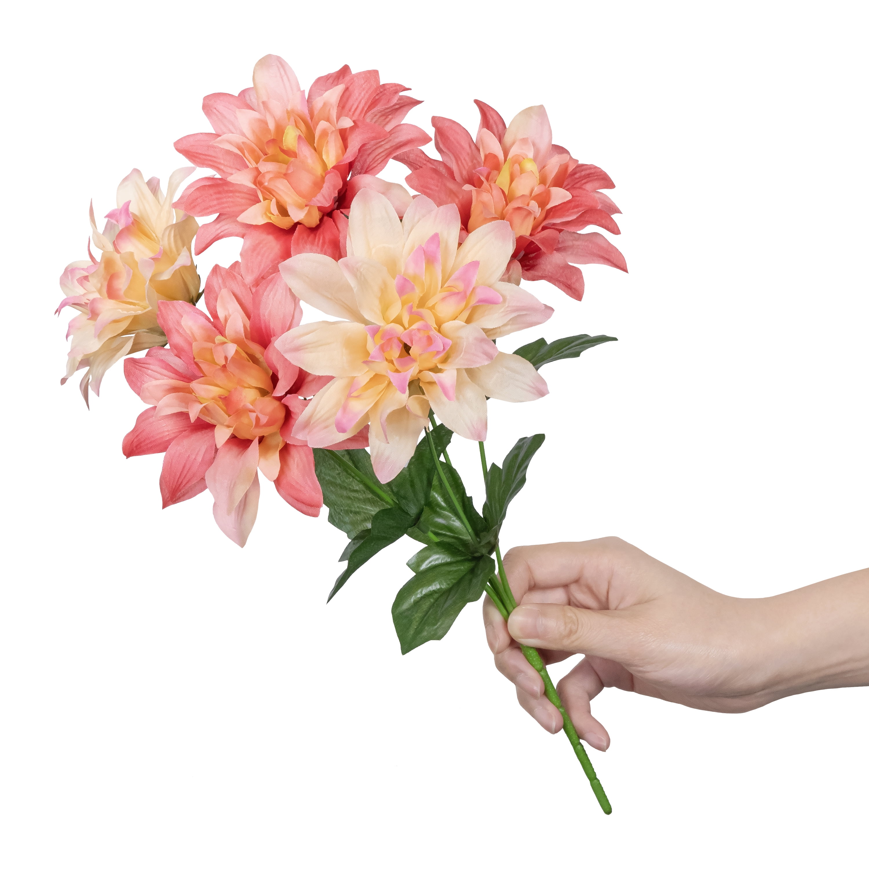 13" Artificial Silk Pink Dahlia Spring Pick, for Indoor Use, by Mainstays