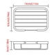 thumbnail image 5 of Jabonera, jabonera para ducha, soporte de jabón en barra de acero inoxidable montado en la pared para baño, cocina, adhesivo potente sin perforaciones, 5 of 8