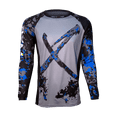 thumbnail image 2 of Rated x Moto Men's Motocross Jersey Urban X Black, Blue Camo 2XL, 2 of 6