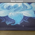 thumbnail image 6 of Ambesonne Floral Place Mats Set of 4, Lotus with Dew Drops, Standard Size, Indigo Sky Blue, 6 of 6
