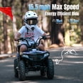 thumbnail image 6 of 40 cc Trail Blazer Ride-On Buggy,4 Stroke Dual-Speed Off-road 4-Wheeler, Key-Lock Safe & 10-15mph, Front & Rear Shocks and Knobby Tires for Grass, Dirt and Gravel,BLUE, 6 of 9