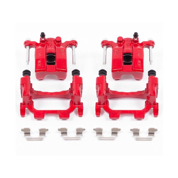 Rear Brake Caliper Set - Compatible with 2014 - 2021 INFINITI Q50 VIN C 2015 2016 2017 2018 2019 2020