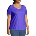 thumbnail image 3 of JMS by Hanes Women's Plus Size Short Sleeve V-Neck Tee, 3 of 5