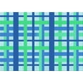 thumbnail image 1 of Ahgly Company Machine Washable Indoor Rectangle Transitional Neon Blue Area Rugs, 6' x 9', 1 of 7