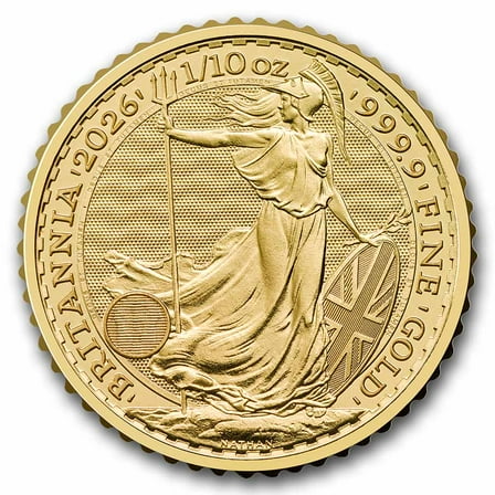 2026 Great Britain 1/10 oz Gold Britannia BU
