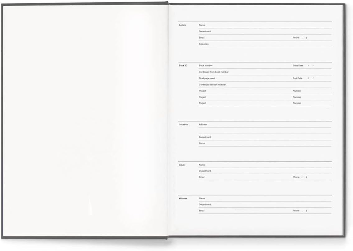 Vela Sciences E7 Expanded Hardcover Lab Notebook, 9.25 x 11.75 in (23.5 x 30 cm), 144 Pages, Permanent Bound, 70lb Heavyweight Paper (24-Pack, Grid +)