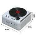 thumbnail image 3 of Mini Retro Bluetooth Speaker, Record Player Style, 5.0 Wireless, USB/TF/AUX/FM Radio, HiFi Stereo, Portable Music Player for Home Outdoor, 3 of 8