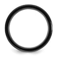 thumbnail image 4 of Auriga Fine Jewelry Titanium Black IP-plated Pink Mother of Pearl Inlay 8mm Men's Band Size 10, 4 of 5
