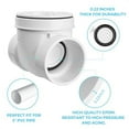thumbnail image 3 of 3" PVC Backwater Valve, 3 Inch Back Flow Preventer Valve, Backflow Water Valve Prevents Sewage Backflow, 3 of 6