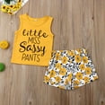 thumbnail image 6 of Toddler Little Baby Summer Clothes Set Sleeveless Vest Top + Flower Printing Short Outfit Set 2 Pieces 1-5 Years, 6 of 6