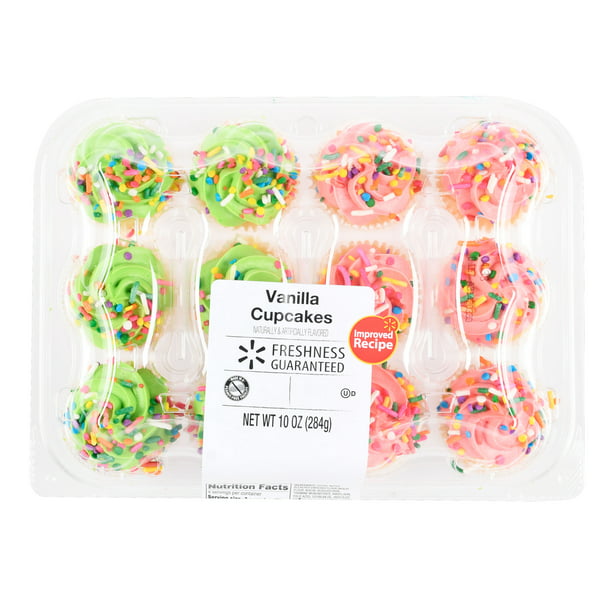 Freshness Guaranteed Vanilla Mini Cupcakes, 10 oz, 12 Count