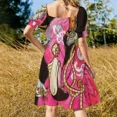 thumbnail image 3 of Vestido sin mangas Steampunk Flamingo vestidos sueltos elegantes para mujer vestidos de verano ropa para mujer vestido de verano 2025, 3 of 5