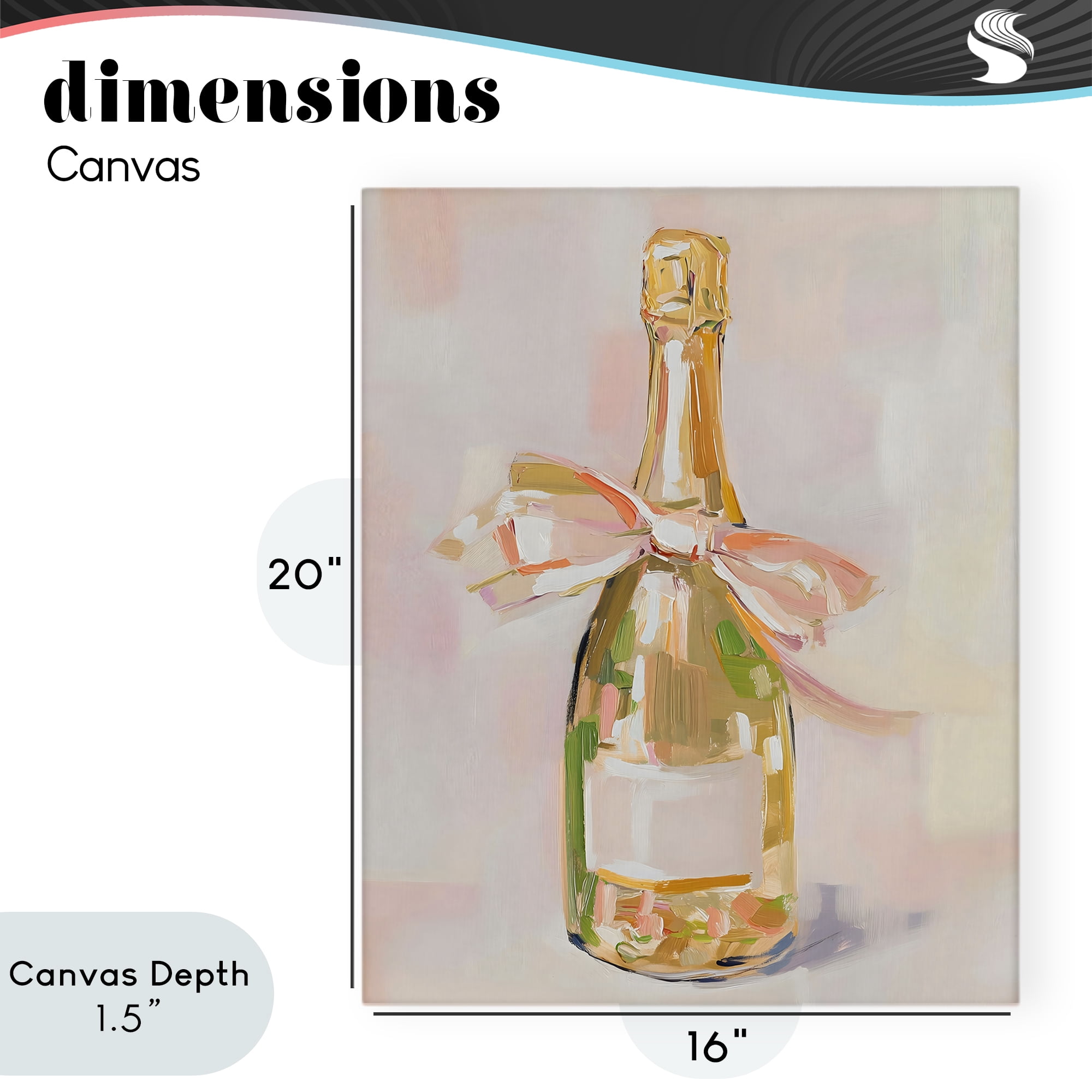 Stupell Industries Pink Champagne Celebration Canvas Wall Art, design by The Prints Vibe