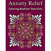 FAITHCRAFT Anxiety Relief Coloring Book for Teen Girls, (Paperback)