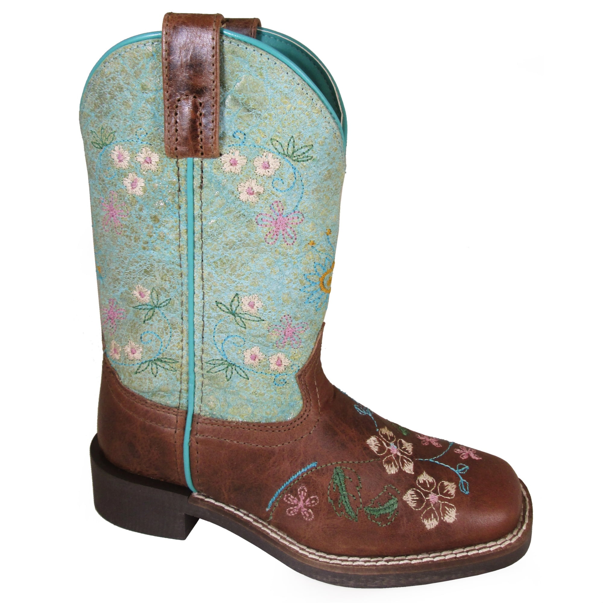 Smoky Mountain Childrens Monterey Boots Brown/Blue