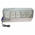 thumbnail image 5 of TECHTONGDA Electric Commercial Bain-marie Buffet Food Warmer Steam Table with Glass Guard 5-Pan 6" Deep Pan, 5 of 6