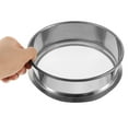 thumbnail image 4 of 100 Round Flour Sieve Ceramic Glaze Sieve Lab Sieve Fine Mesh Paint Filter Strainer Stainless Steel Powder Sugar Strainer Food Sifting Tea Filter For Kitchen Cake Baking Silver, 4 of 9