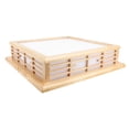 thumbnail image 1 of Lámpara De Techo De Madera, Control De Aplicaciones Decoración Del Hogar Luz De Techo De Madera Con Control Remoto Ajustable Para Dormitorio, 1 of 7