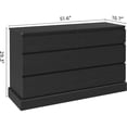 thumbnail image 4 of DJ503263_2 6 Drawer Dresser Chest of Drawers Storage Tower Clothes Organizer Black, 4 of 5