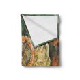 thumbnail image 2 of Oil Painting Soft Flannel Fleece Throw Blanket, Dried Sunflowers Field in Autumn Earth Tones Impressionism Retro Print, Cozy Plush for Indoor and Outdoor Use, 70" x 90", Multicolor, by Ambesonne, 2 of 5