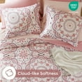 thumbnail image 3 of Regency Heights Queen Size Comforter Set, 9-Piece Bed in a Bag Queen, Pink Bedding Comforter Set with Comforter, Flat Sheets, Fitted Sheets with Side Pockets, 3 of 9