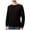 Black, variant on YDLCAFD Men's Crew Neck Base Shirt Can Be Worn Over The Crew Neck Thermostatic Thickened Woolen Thermal Underwear
