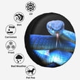 thumbnail image 6 of Kll Blue Viper Snake Tire Cover,Universal Wheel Tire Cover For Trailer, Rv, Suv, Truck,Camper And Many Vehicle,(17 Inch), 6 of 7