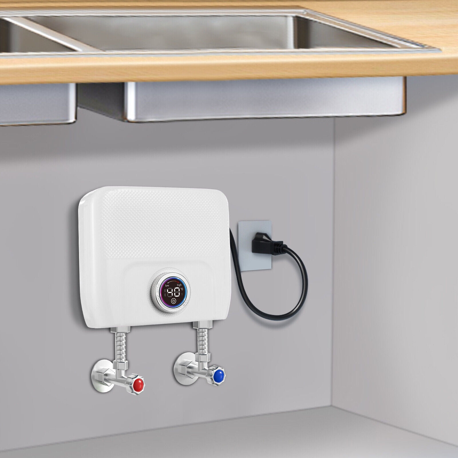3000W Electric Water Heater Instant Hot Tankless Water Heater On Demand Water Heater for Homes, Offices