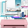 Cameo 4 Just the Basics Bundle with 2 AutoBlades, Vinyl Tool Kit, 2 Standard, 1 Light Hold, 1 Strong Hold Cutting mat and PixScan Mat- Start Up Guide-Pink Edition