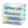 thumbnail image 2 of IRIS USA 6 Qt. Plastic Storage Bins with Lids, Clear Containers, Latching Totes, 4 Pack, 2 of 4