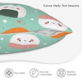 thumbnail image 5 of Bingfone Kawaii Sushi Linen Throw Pillow Covers Cushion Case Pocket Button Vintage Farmhouse Pillowcase for Sofa Couch Bed 16"x16", 5 of 9