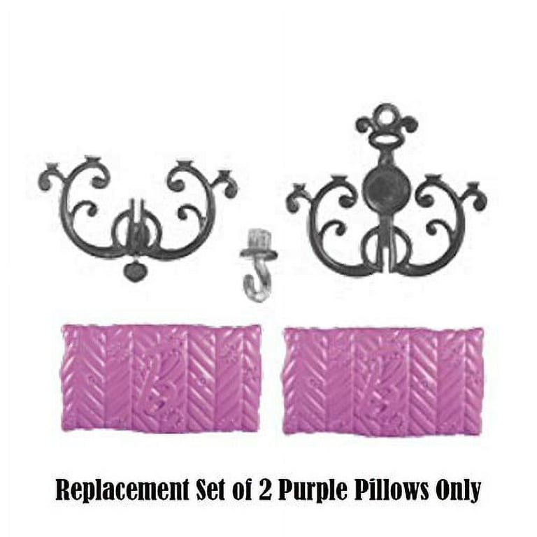Replacement Parts for Barbie Camping Van CJT42 Barbie RV Pop Up Camper Vehicle Playset Replacement Set of 2 Purple Pillows