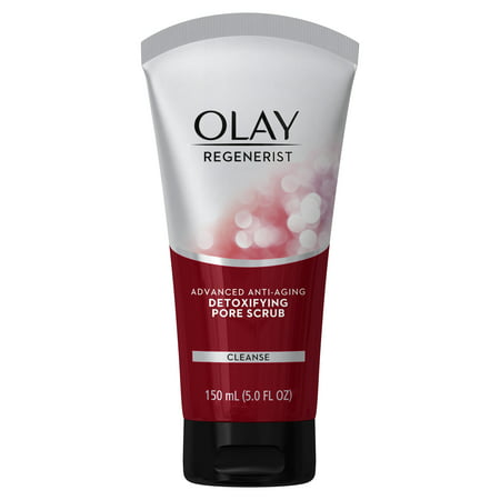 Olay Regenerist Detoxifying Pore Scrub Facial Cleanser, 5.0 fl (Best Facial Wash For Pimples Philippines)