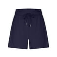 thumbnail image 3 of Plebaso Womens Sweat Shorts High Waist Drawstring Lounge Shorts with Pockets Summer Casual Workout Shorts, 3 of 7