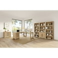 thumbnail image 2 of Modern Wood Open Bookcase Office Storage Shelving Fully Assembled Light Brown, 2 of 10