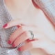 thumbnail image 4 of Anillos para mujer, regalos para mujer, anillo con flor de rosa tallada suspendida, chapado en oro amarillo de 14 k, anillo final para mujer, anillo de cola, regalo de San Valentín., 4 of 5