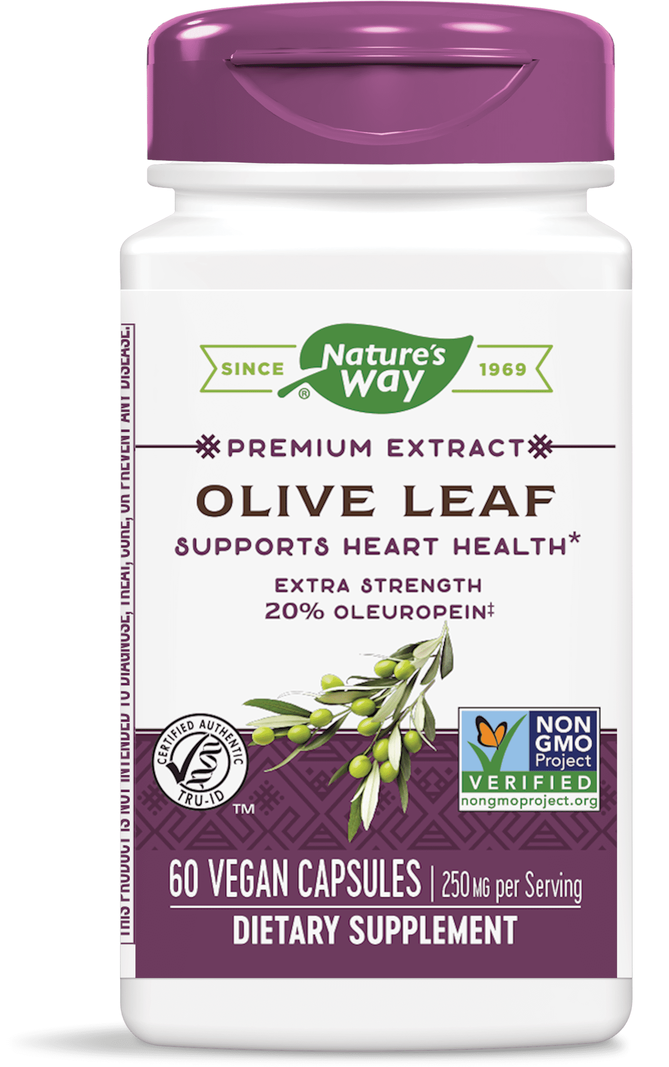 Nature s Way Standardized Olive Leaf Premium Extract 20 Oleuropein