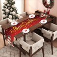 thumbnail image 1 of Nappe Foulard Rouge Bonhomme de Neige Décoration de table Fournitures polyester Résistant à l'Usure Vente au Détail, 1 of 6