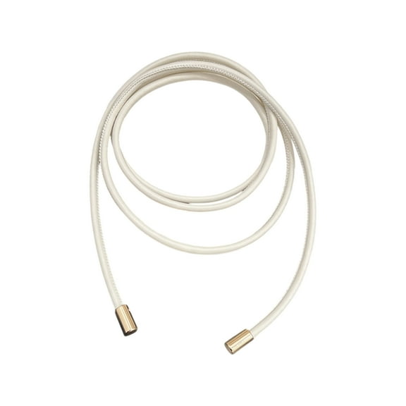 Aurgiarme PU Leather Thin Waist Belt Long Chain Waistband Strap Tied Sash for Women with Classical Vintage Designing for Dresses