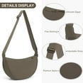 thumbnail image 3 of Nylon Crescent Bag Small Sling Crossbody Bag for Women Men Lightweight Shoulder Bag with Adjustable Strap, 3 of 6