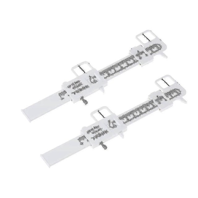 2 Pack Measure Optical Vernier Pd Ruler Pupil Distance Meter Tool