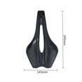 thumbnail image 3 of Bicycle Cushion Mountain Bike Road Saddle 143mm Saddle, Bicycle Accessories Ridings Equipment,black, 3 of 5