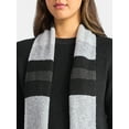 thumbnail image 5 of Time and Tru Women's Ribbed Crewneck Sweater and Stripe Scarf Set, 2-Piece, Sizes XS-XXXL, 5 of 6