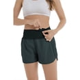 thumbnail image 2 of Shorts de Course et d'Entraînement Taille Haute pour Femmes 2,5 Pieds' avec Doublure et Poche Arrière à Fermeture Éclair, 2 of 6