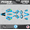 Cyan, variant on Kalair GFX Graphics Kit for Honda CRF250X ENDURO (2004-2007) Pecker Series