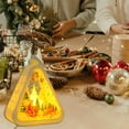 thumbnail image 6 of Christmas Decorations Indoor, Set of 1 Crackle Glass Ball with LED Lights Christmas Snowman Home Decor, Christmas Table Decorations Lighted Globes with Timer for Mantel Fireplace Tabletop, 6 of 6