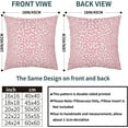 thumbnail image 5 of Pink Leopard Print Pillow Covers 20x20 Inch Set of 2 Cheetah Animal Spots Decorative Throw Pillows for Couch Farmhouse Square Pillow Cases Home Decor for Living Room Sofa Bed Porch Outdoor, 5 of 6