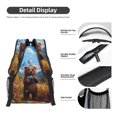 thumbnail image 4 of Disketp Snowy Mountain Photography Bear Backpack - Comfortable Daypack with The right laptop for you Spacious Main Compartment & other poket - {designName} print, 4 of 6