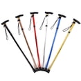 thumbnail image 3 of Bâton de Marche Pliant en Alliage d'Aluminium Bâton de Marche portable Bâton de Randonnée Randonnée Antidérapant Bâton de Marche Réglable à 4 Sections avec Poignée Confortable, 3 of 8