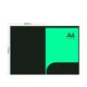 thumbnail image 1 of Carpeta de bolsillo Carpeta en forma de L Diseño biselado Bolsillo incorporado Carpeta de papel práctica, 1 of 1
